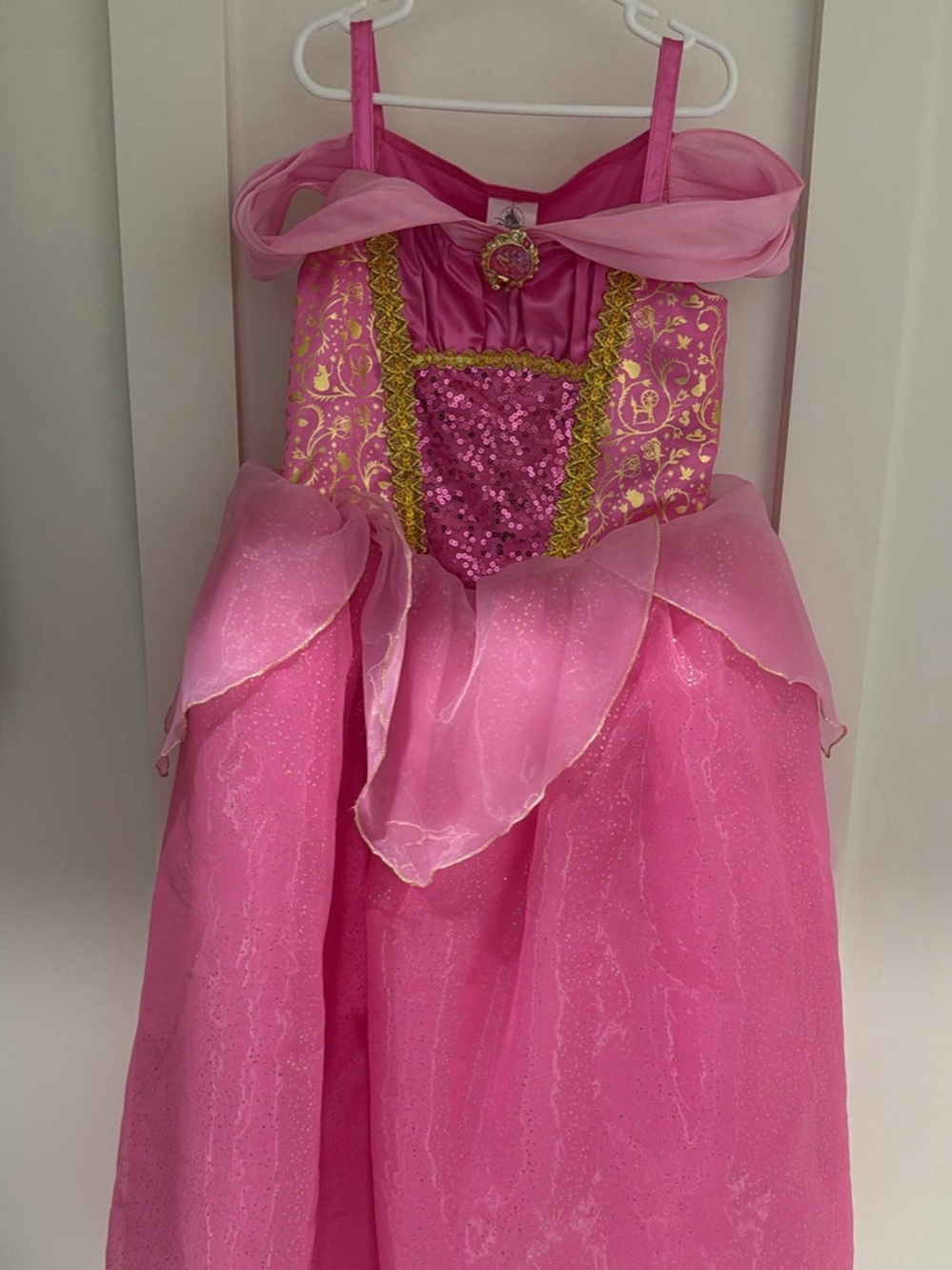 Authentic Disney Store Girls Sleeping Beauty Princess Aurora Dress